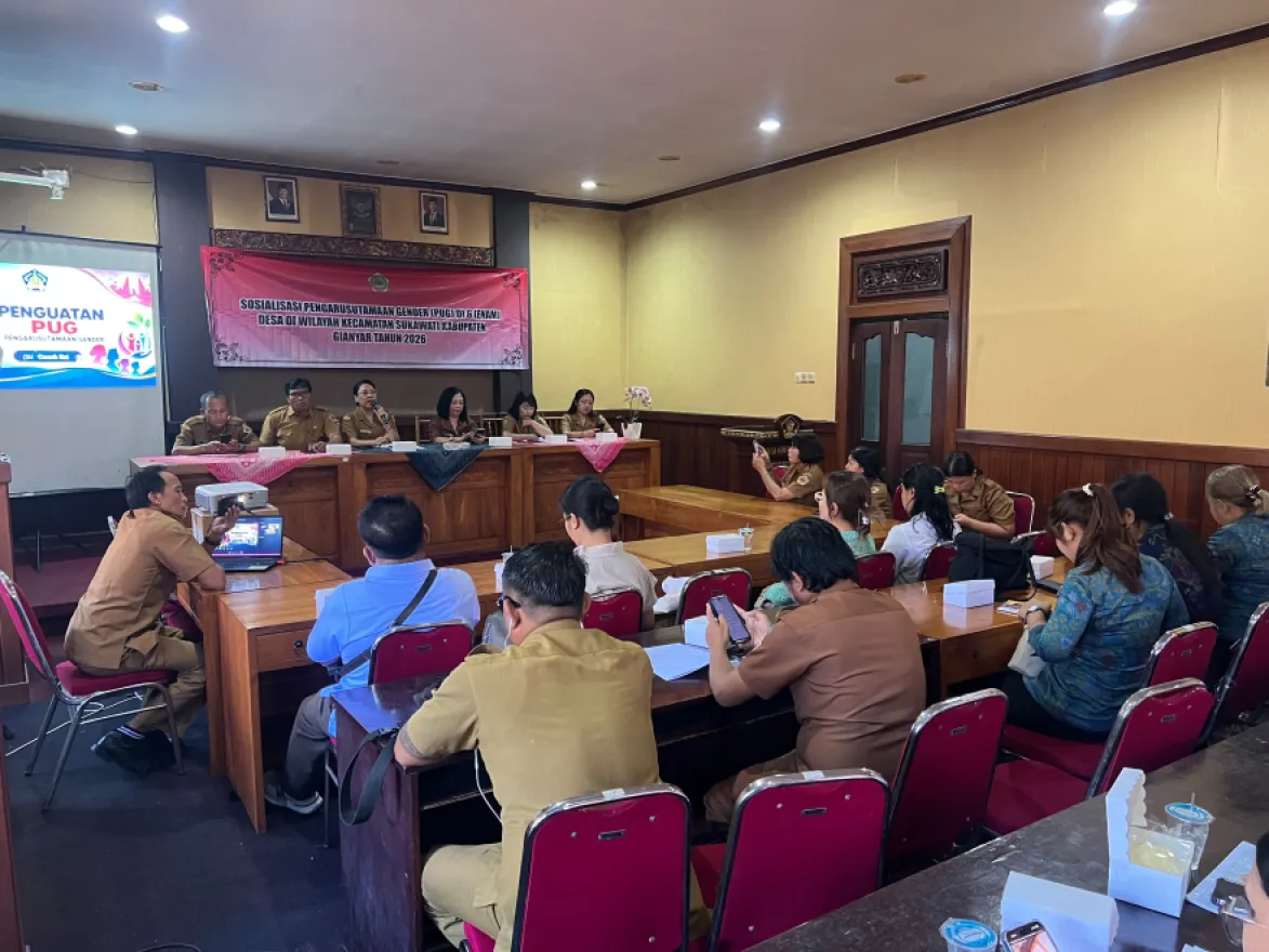 Sosialisasi Pengarusutamaan Gender (PUG) di 6 (Enam) Desa di Wilayah Kecamatan Sukawati