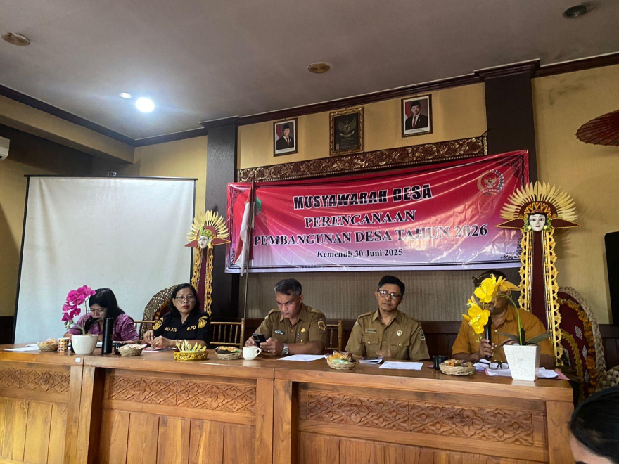 Musyawarah Desa (Musdes) dalam rangka penyusunan Rencana Kerja Pemerintah Desa (RKPDes) Tahun 2026
